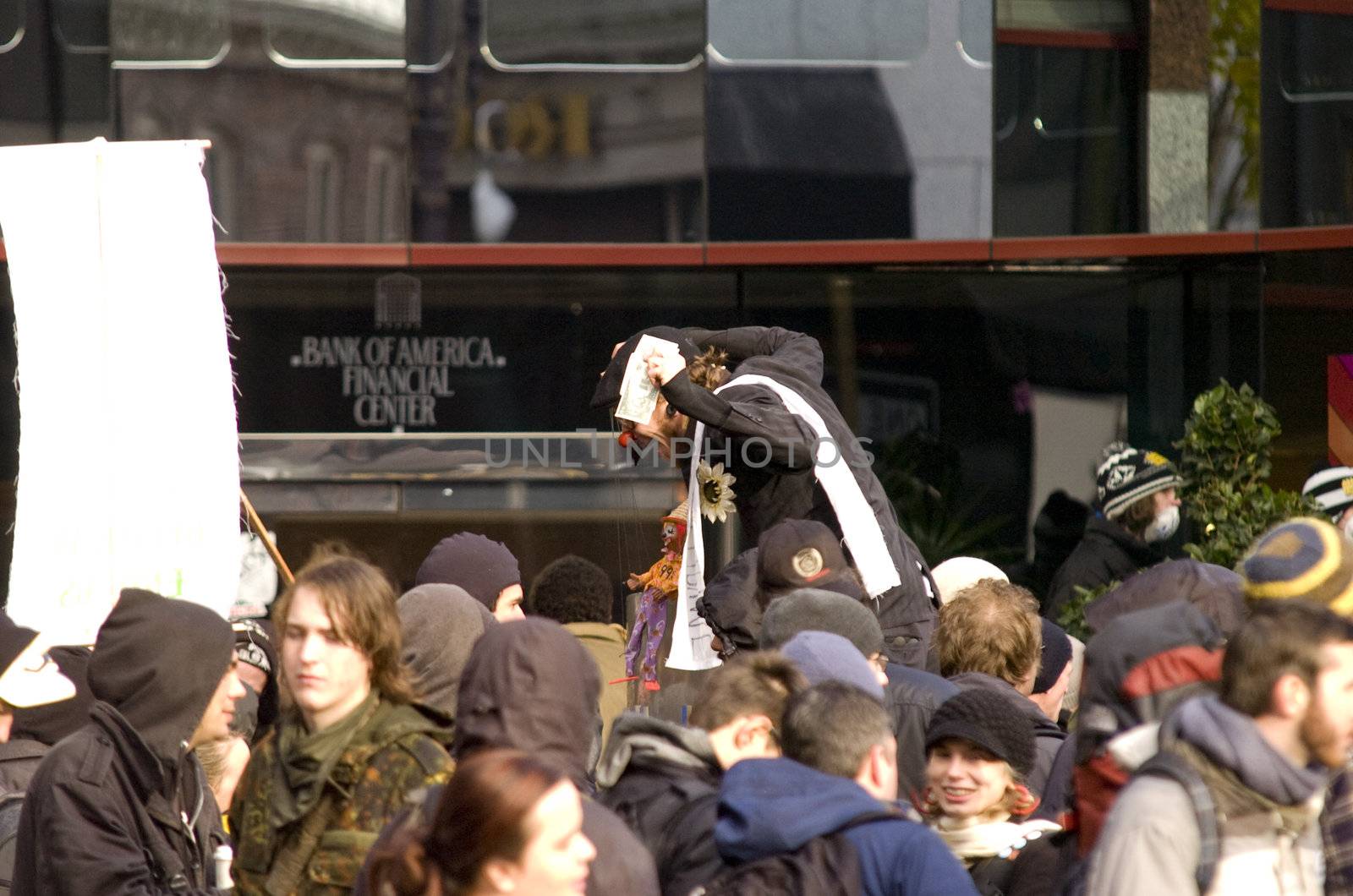 The Occupy Protestors in Portland, Oregon