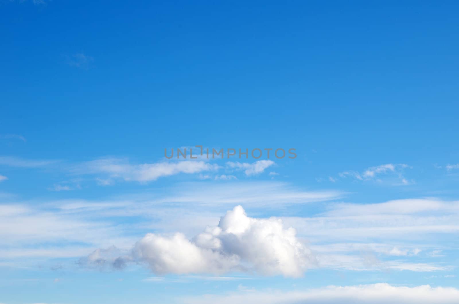 blue sky background with tiny clouds