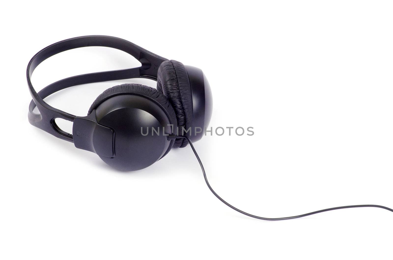Headphones isolated on a white