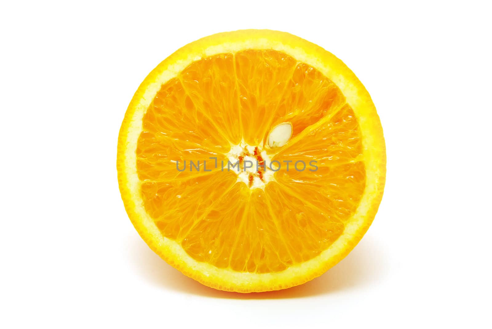   fresh orange isolated on white