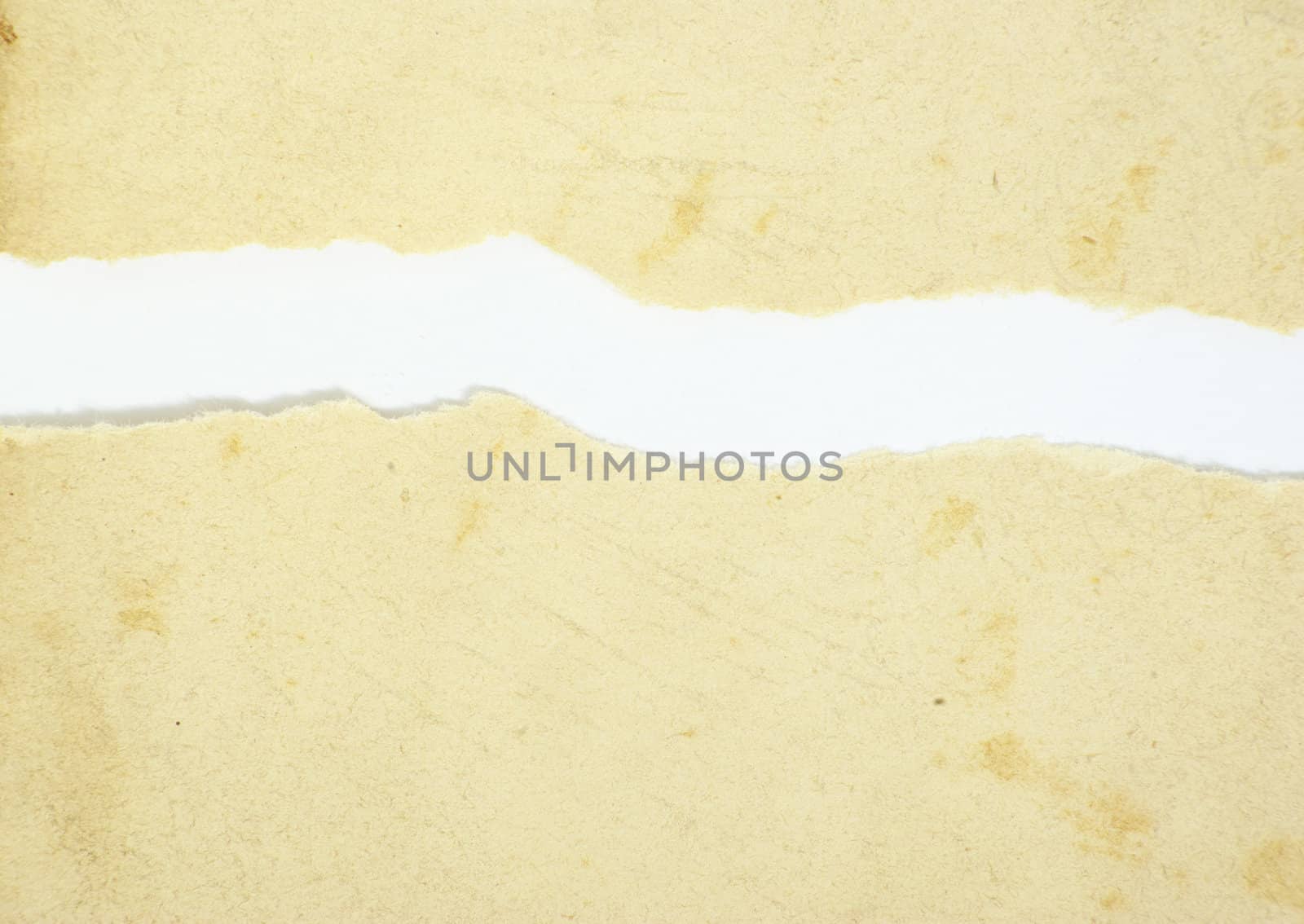 Cardboard pieces on the isolated white background