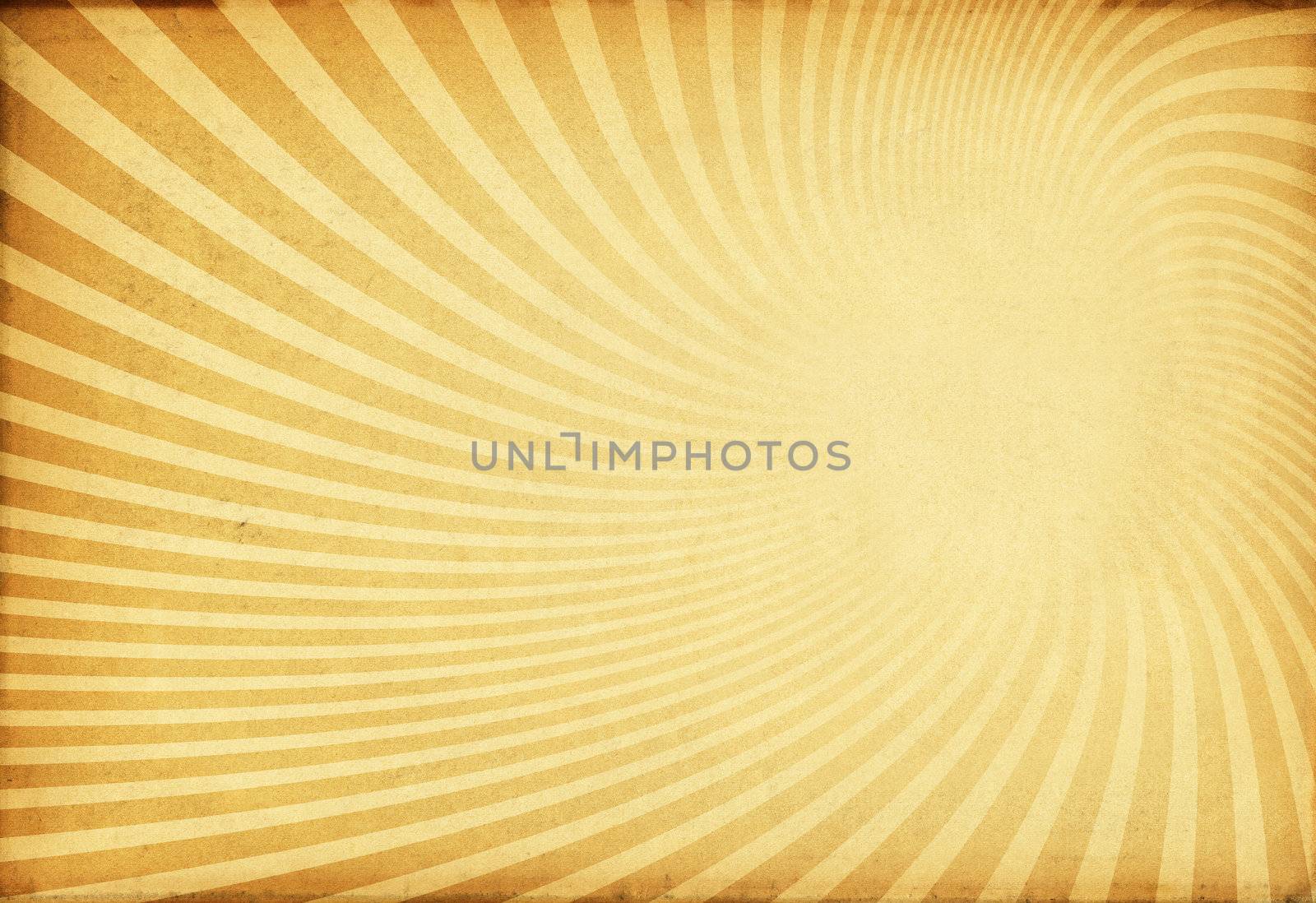 Sunburst retro texture on old paper. by pashabo