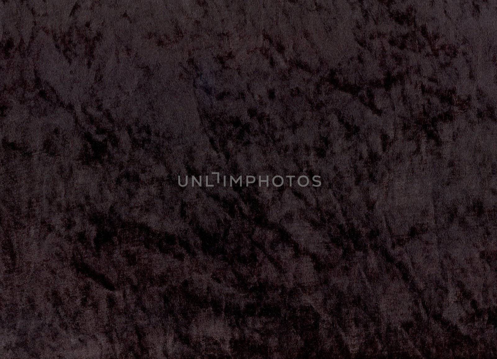 A sample of black shimmery velours fabric - an exclusive and trendy background.