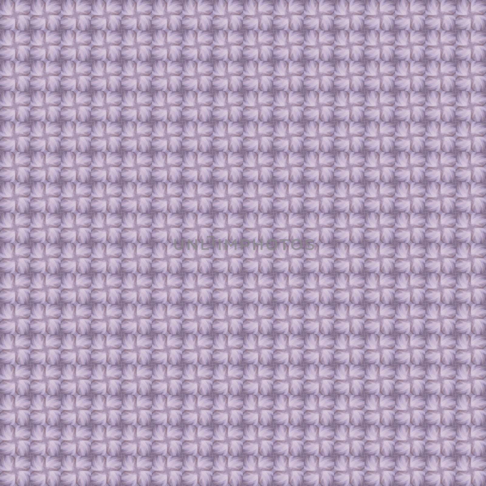 Seamless tileable background. Small lilac fur flowers retro texture with an old-fashioned twist