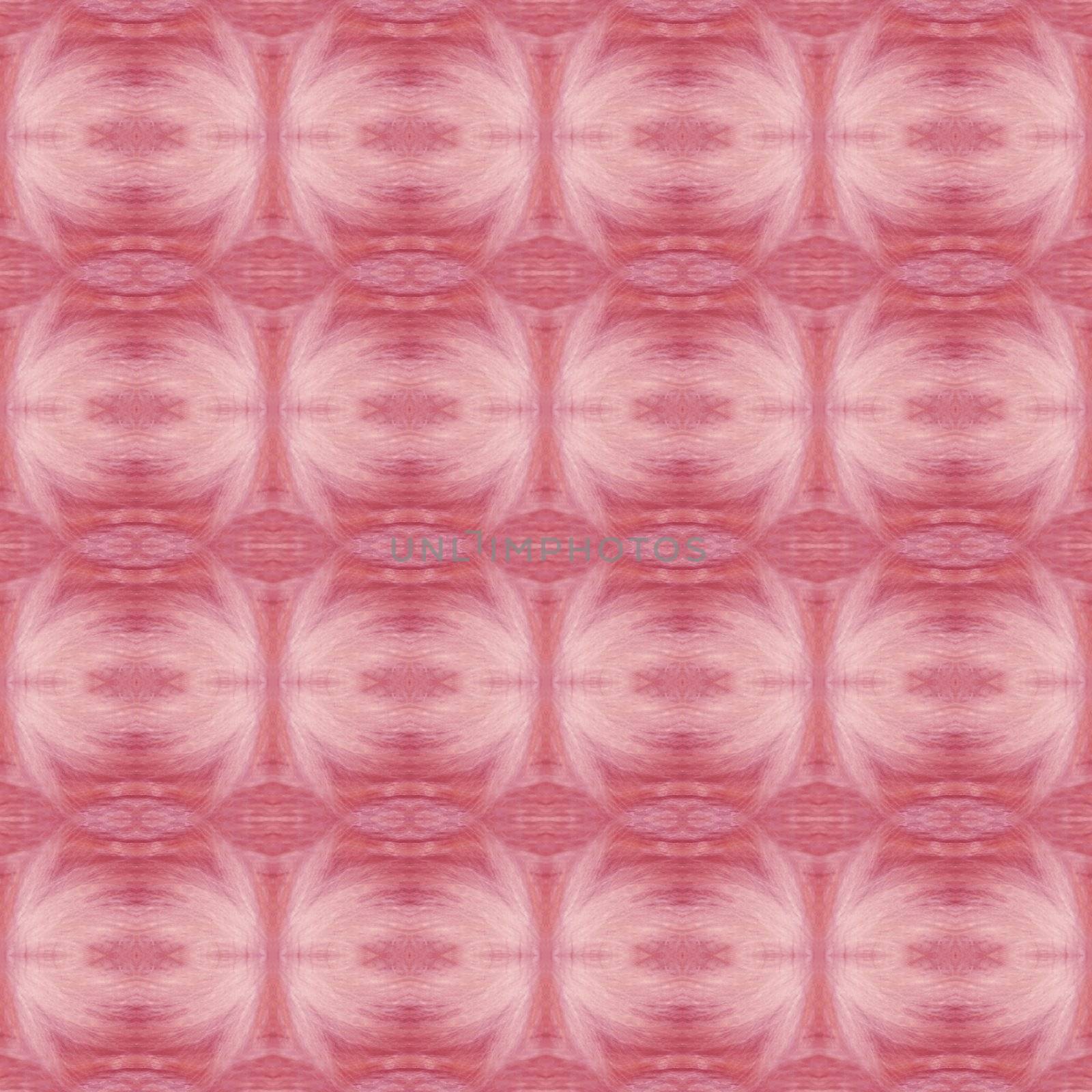 Pink tileable seamless border or background. Fur tiles retro texture with an old-fashioned twist