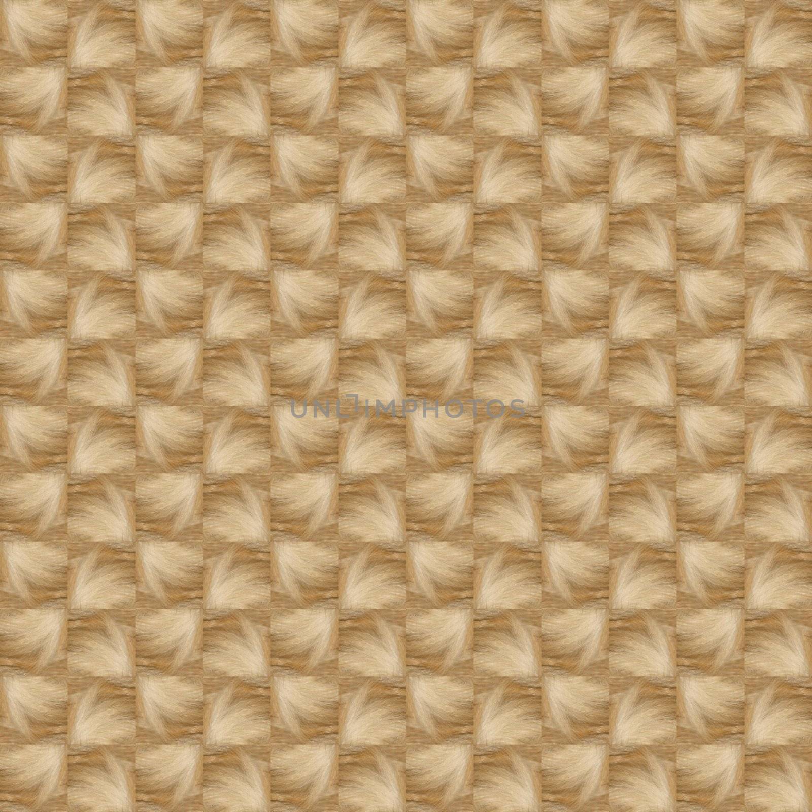 Fluffy Seamless Background Small Beige Tiles by Nonboe