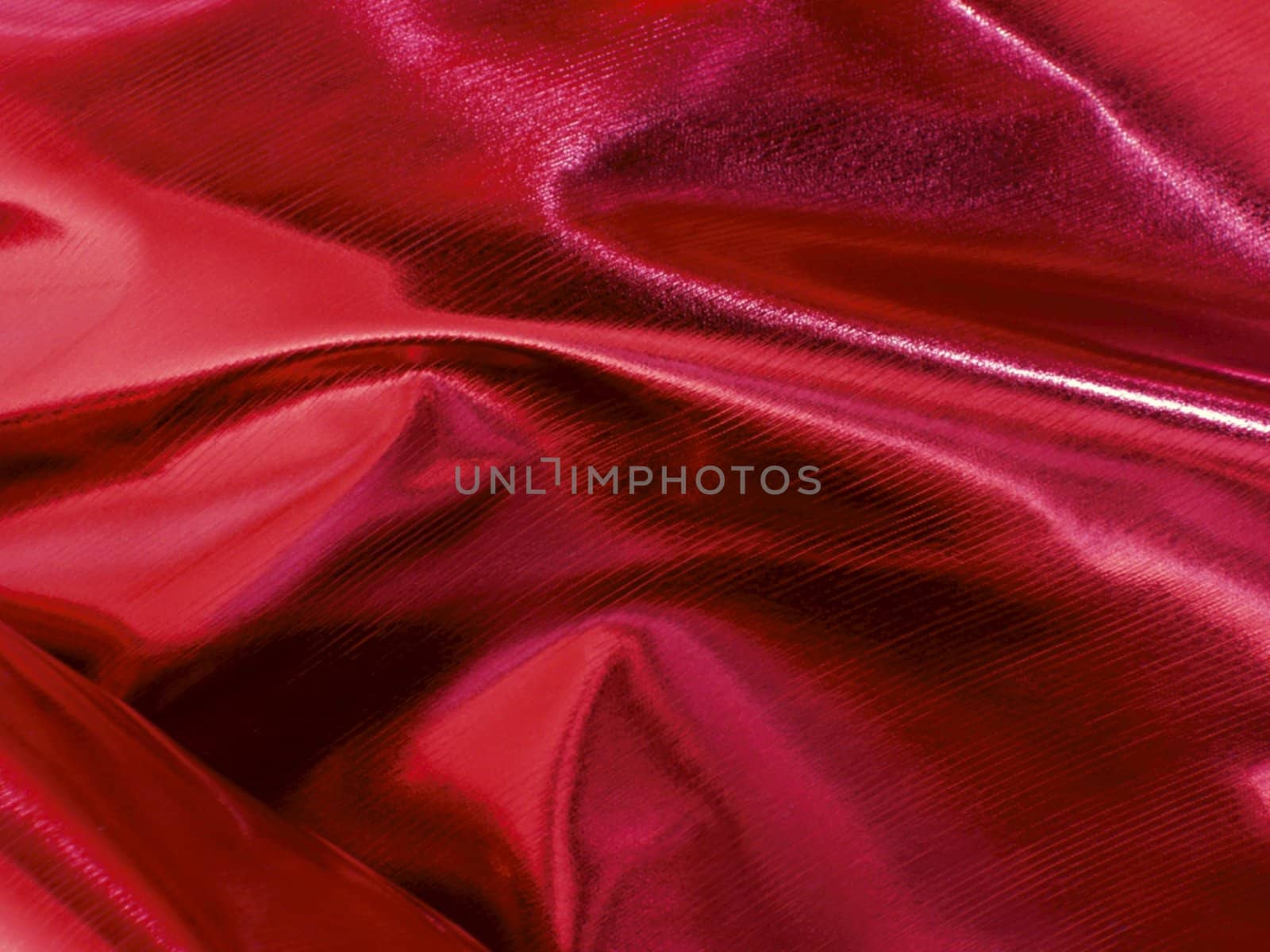 An exclusive background of dark shiny warm red decoration fabric with a metallic surface.