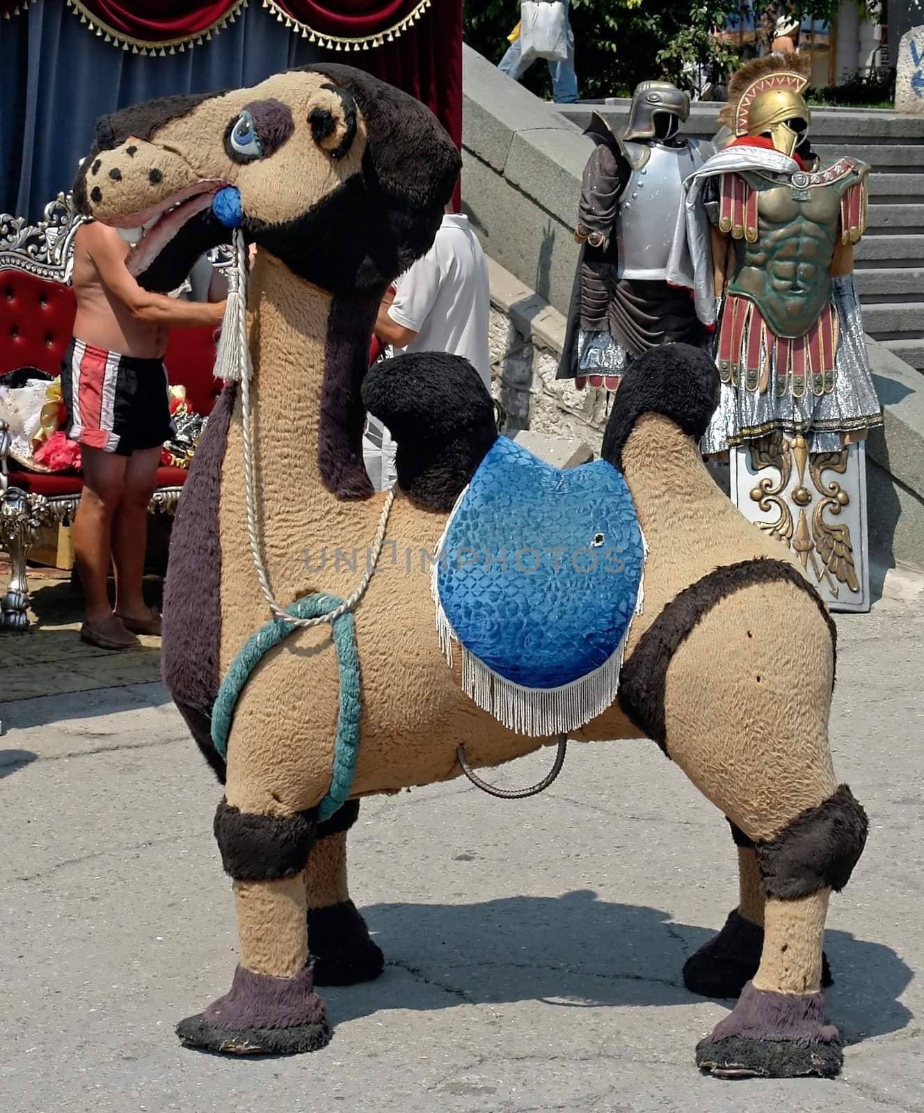 Merry camel. Very large toy.