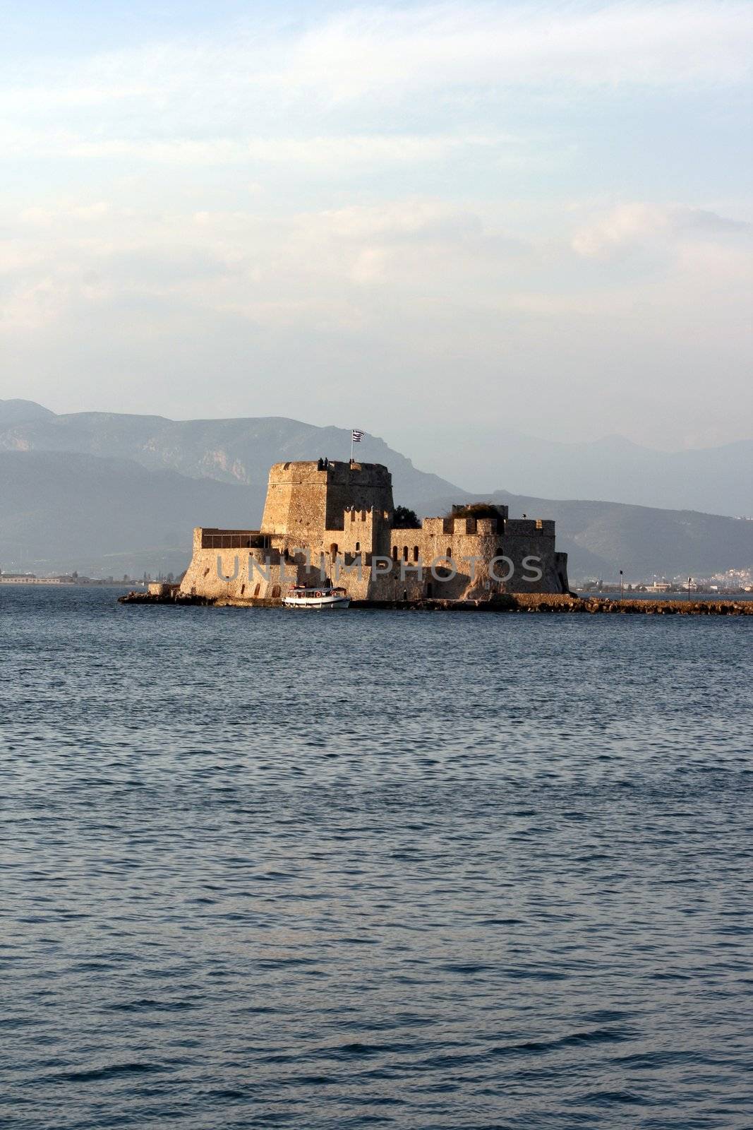 bourtzi sea castle at nafplio peloponnese landmarks of greece