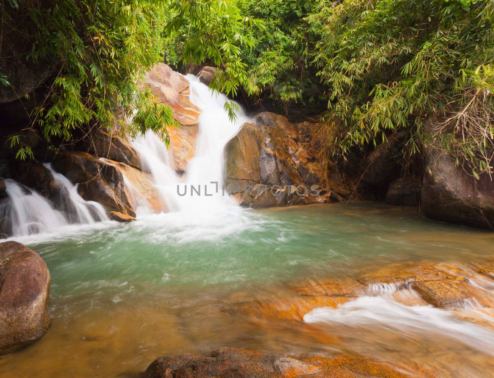 Deep forest Waterfall in Chantaburi, eastern of Thailand