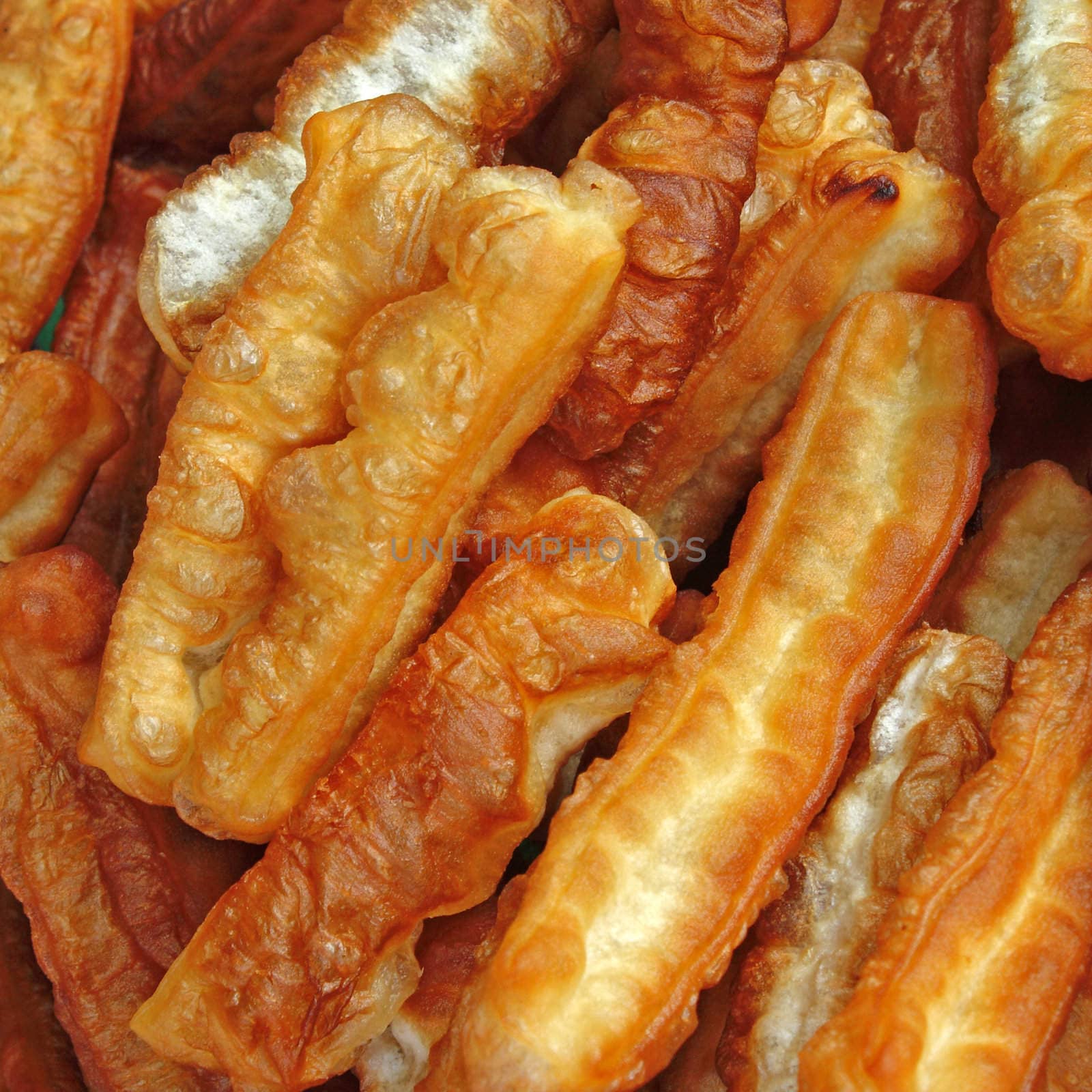 Fried flour stick with background