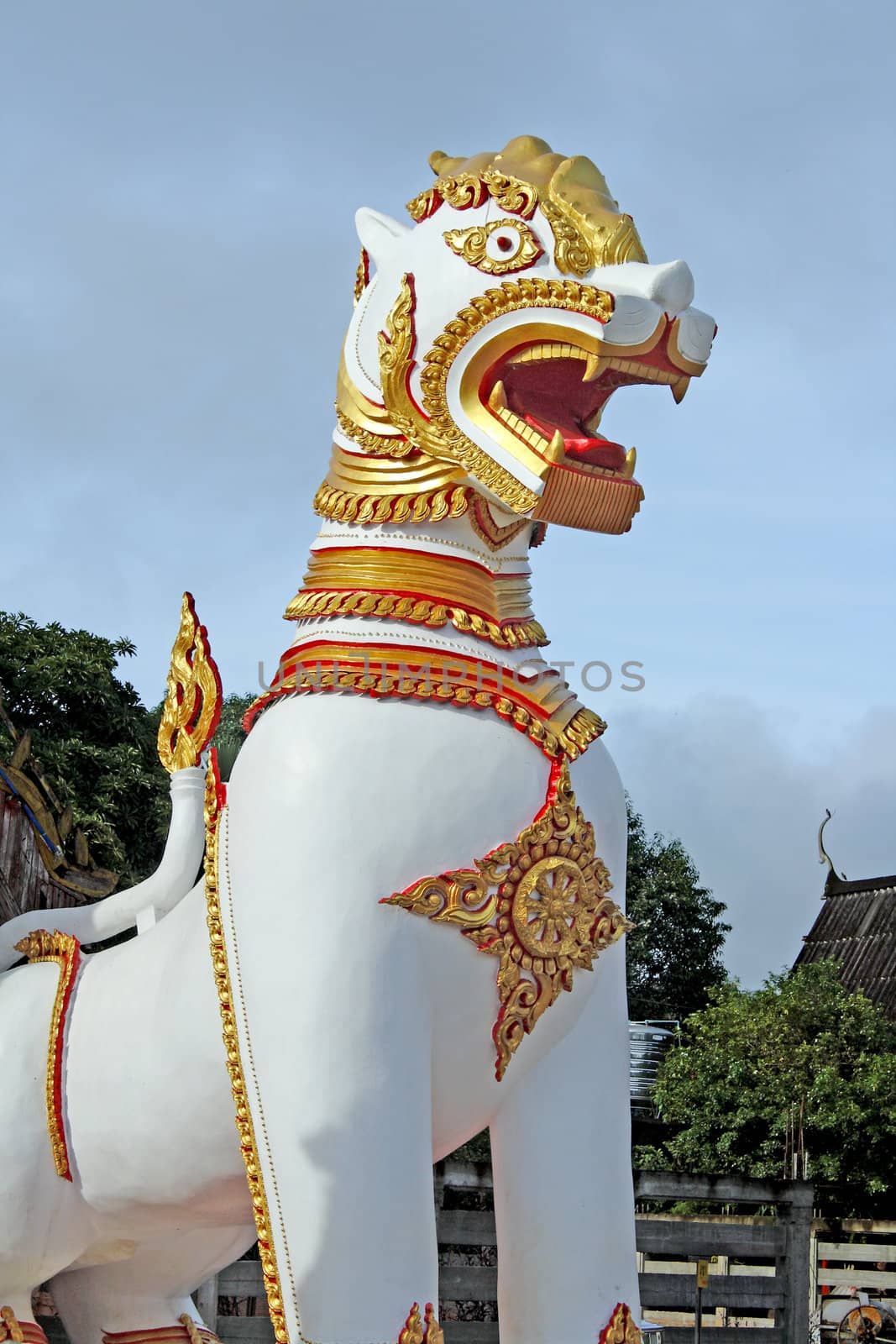 Tiger pagoda in temple by rawich06