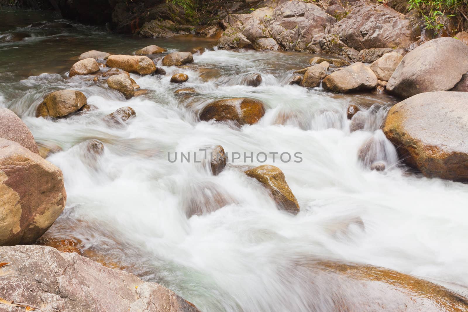 Deep forest Waterfall in Chantaburi, eastern of Thailand