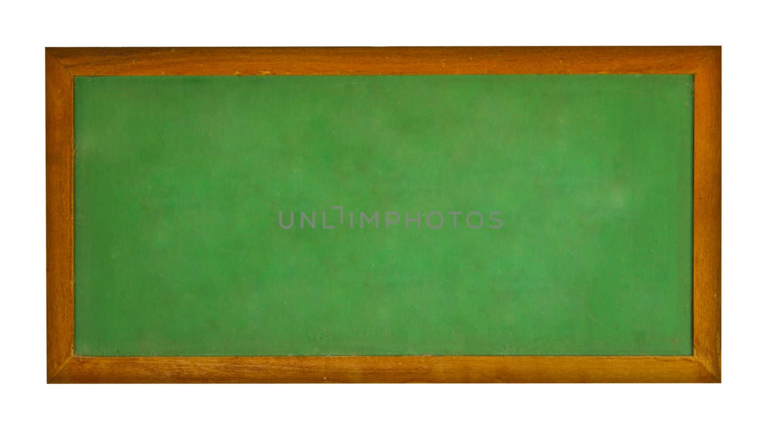 Blank blackboard with wood frame