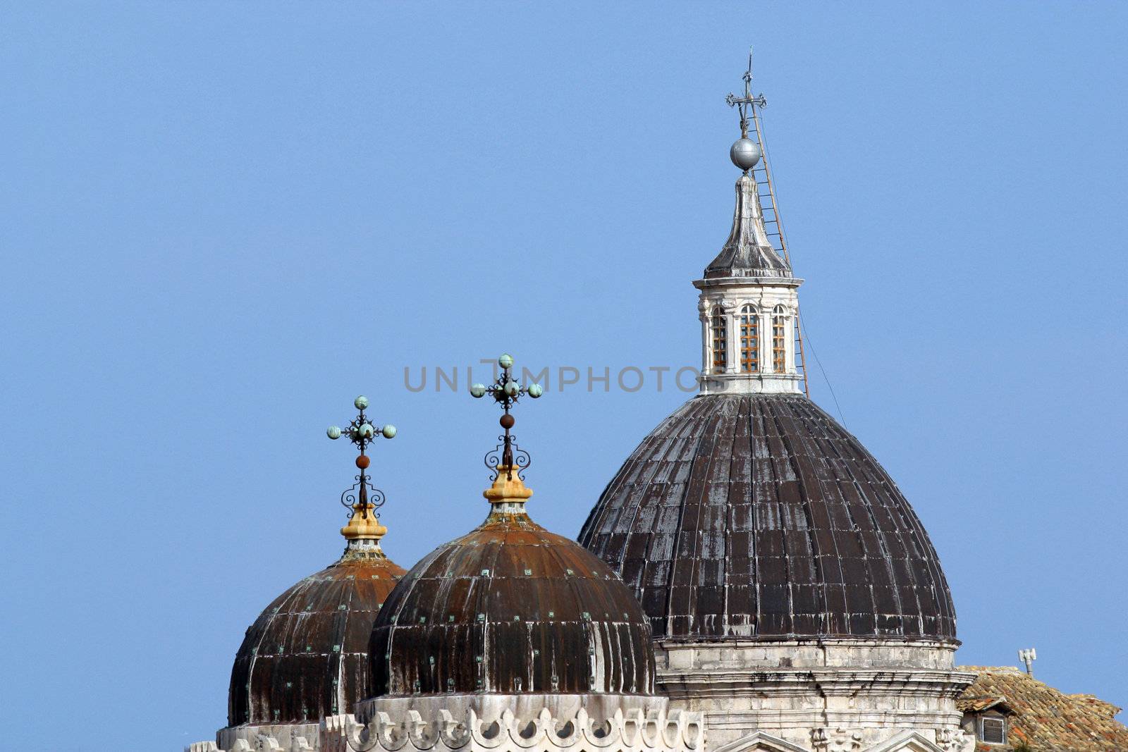 Cupola of church in Dubrovnik, Croatia