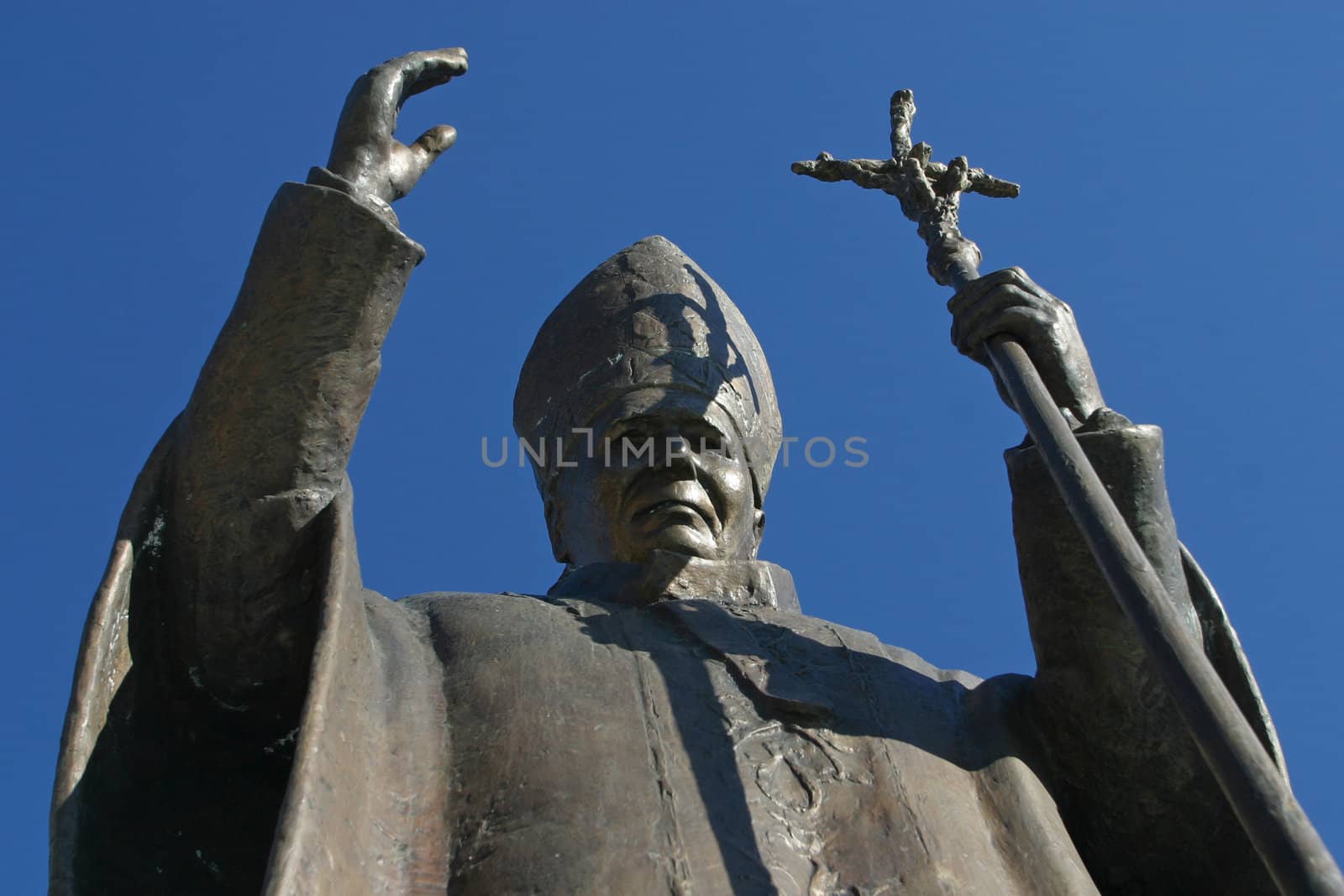Pope John Paul II statue in Marija Bistrica , Croatia