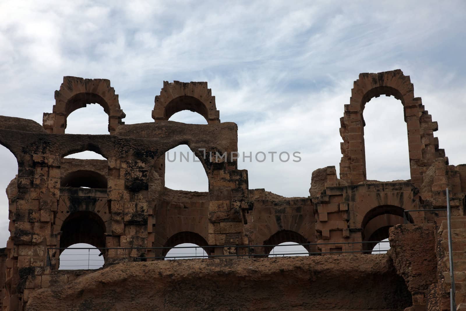 The amphitheater in El-Jem, Tunisia