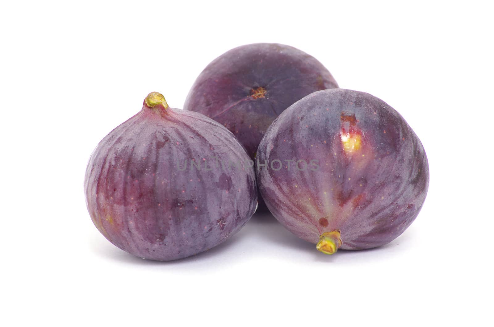 Fresh figs isolated on white