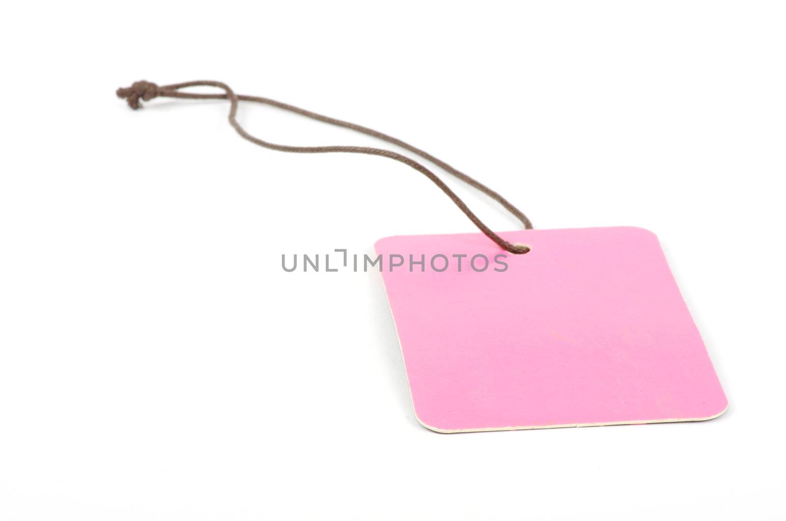 Blank tag isolated on a white backgrounds