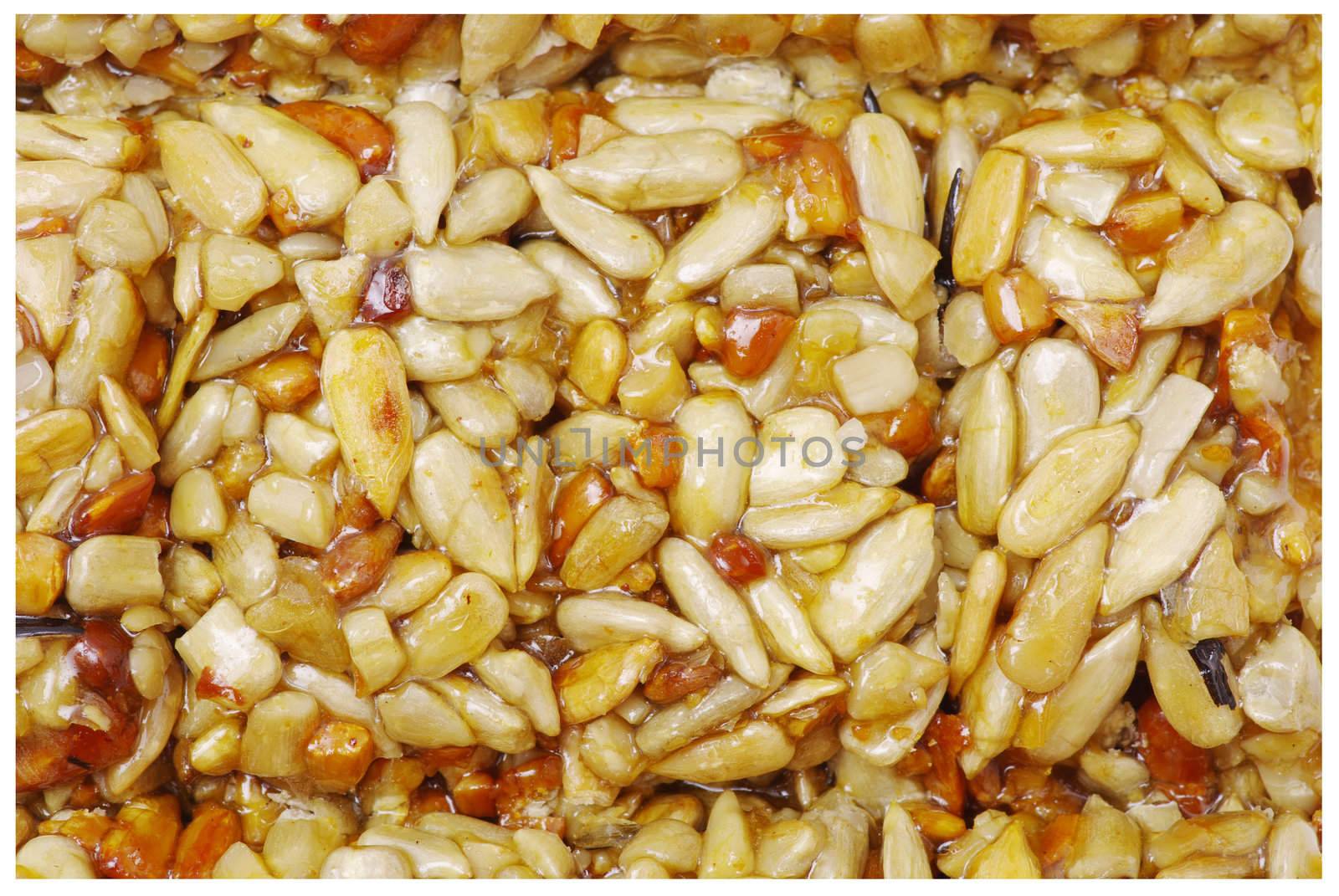 sunflower seeds isolated on white