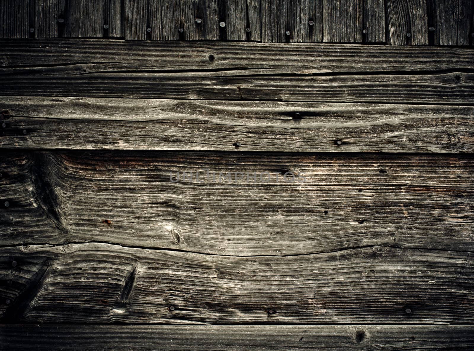 Old wooden planks. Abstract grungy background