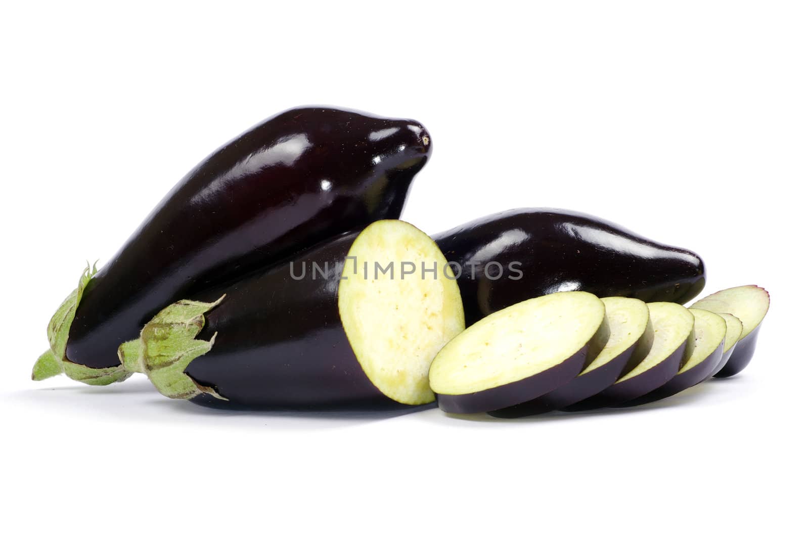 aubergine isolated on white background