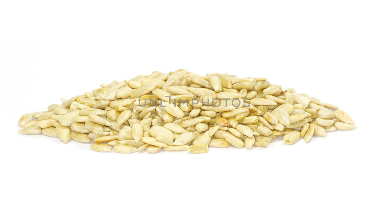 sunflower seeds isolated on white