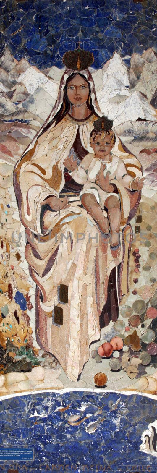 Icon of Madonna. Gift from Chile to Basilica of the Annunciation