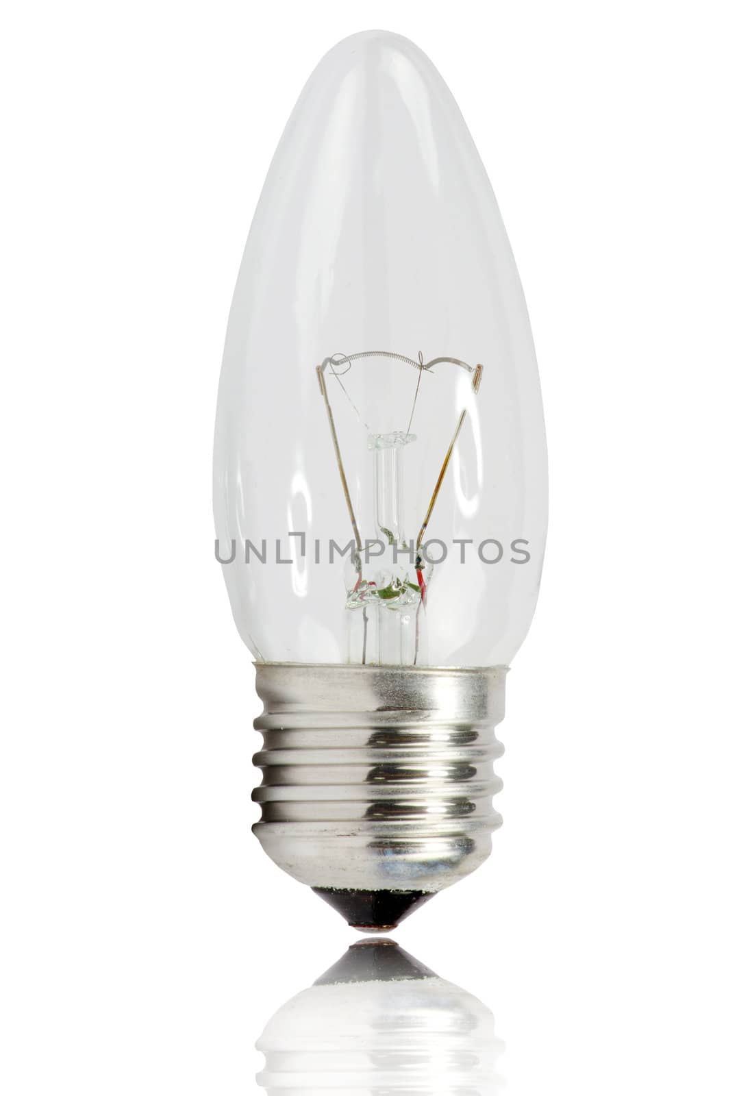 Electric bulb  on a white background