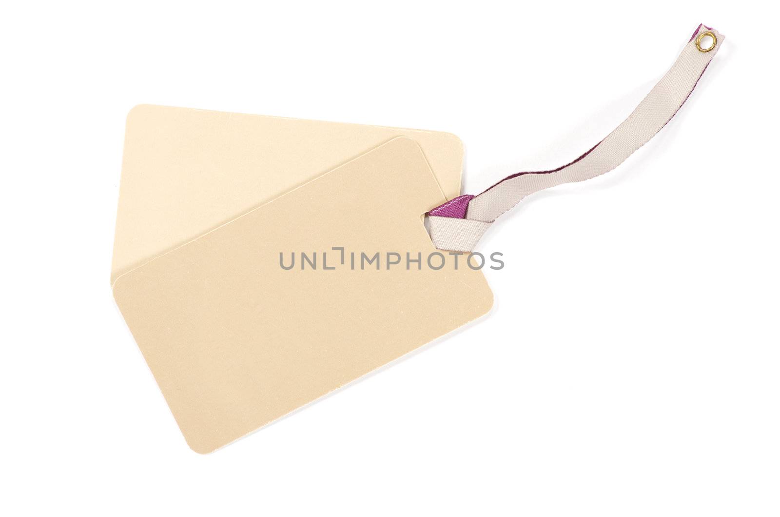 Blank tag isolated on a white backgrounds