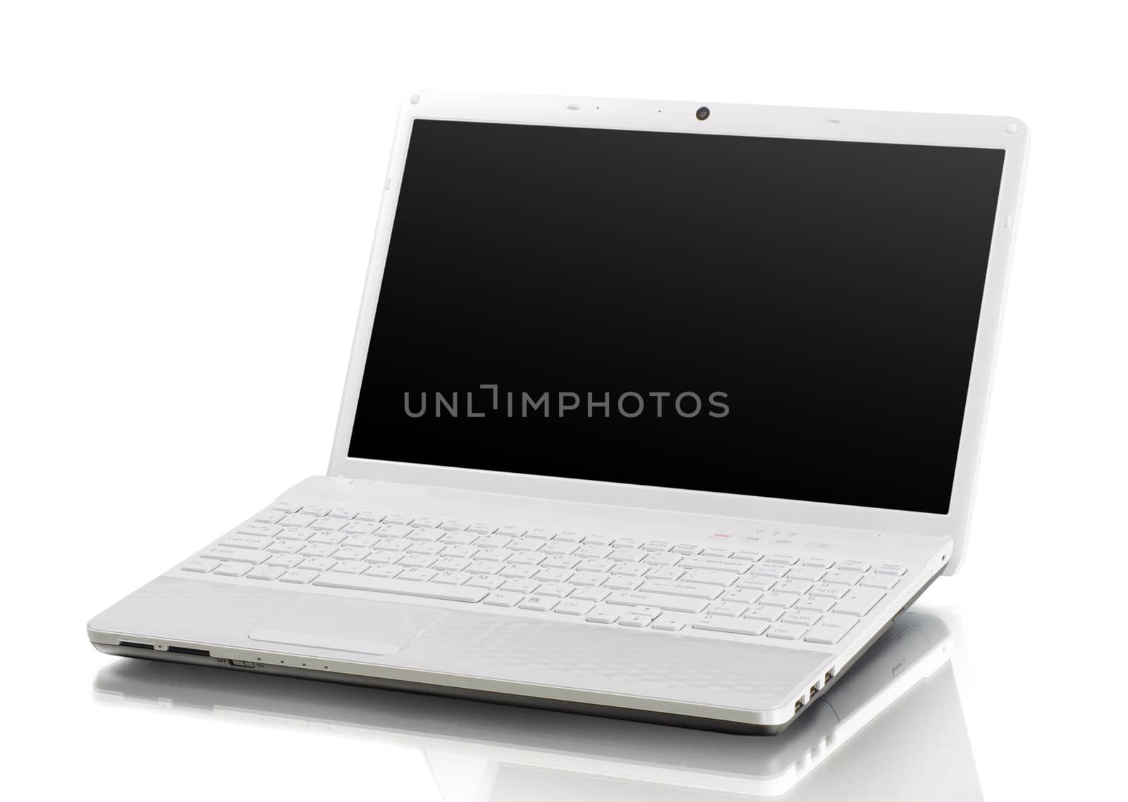laptop isolated on white background