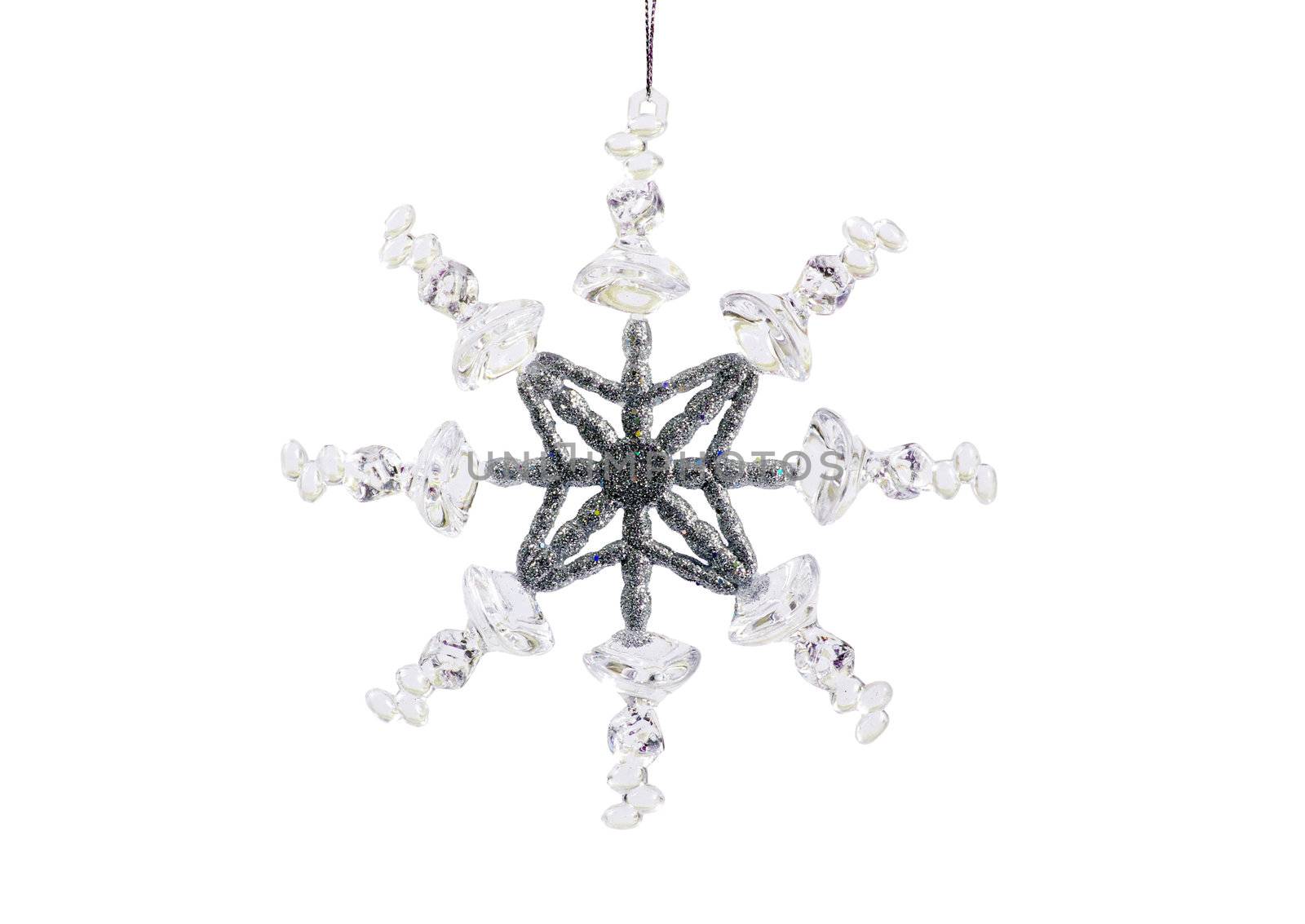 snowflakes isolated on white background