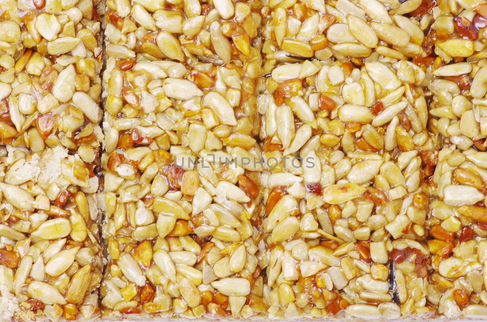 sunflower seeds isolated on white