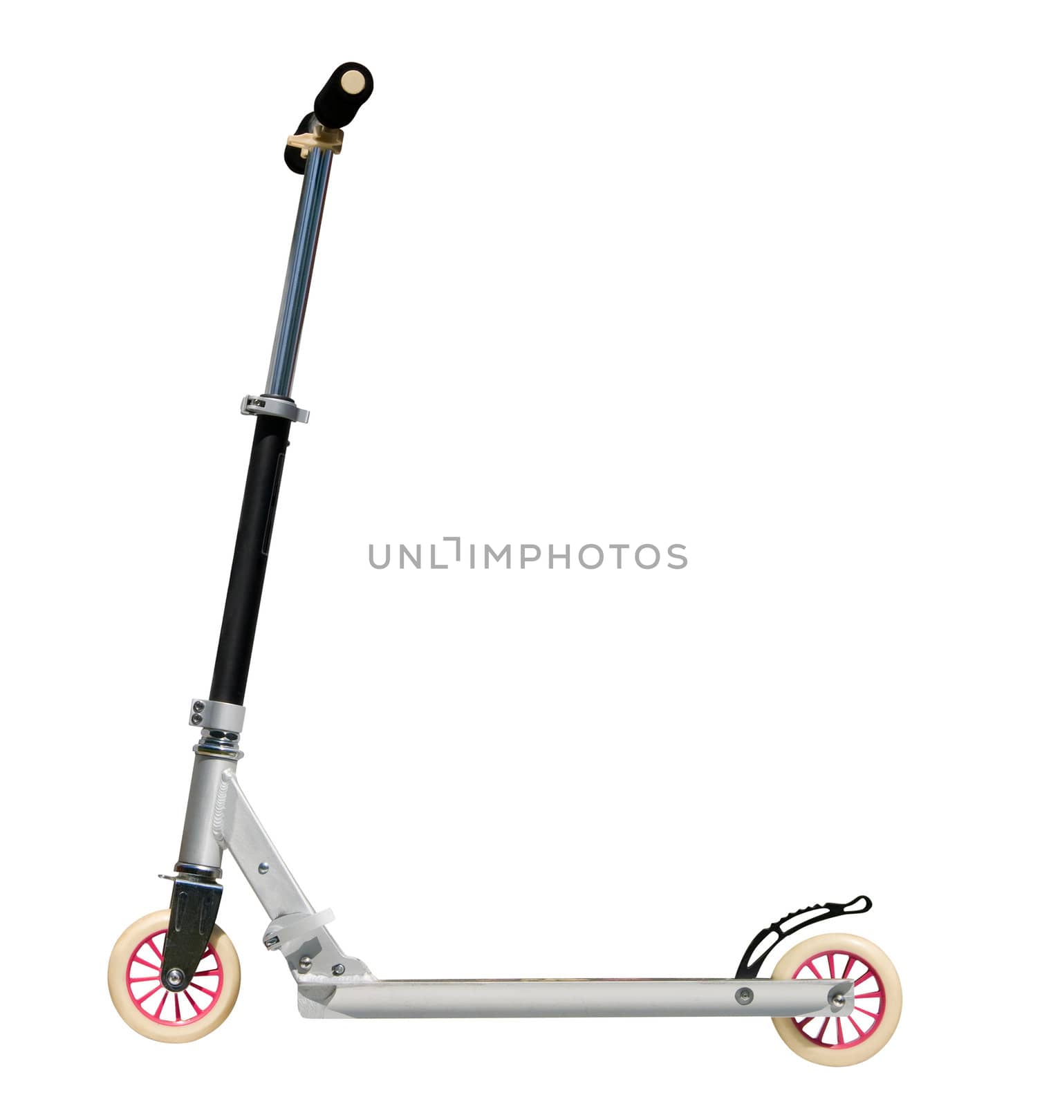 Push scooter isolated on white with clipping path.