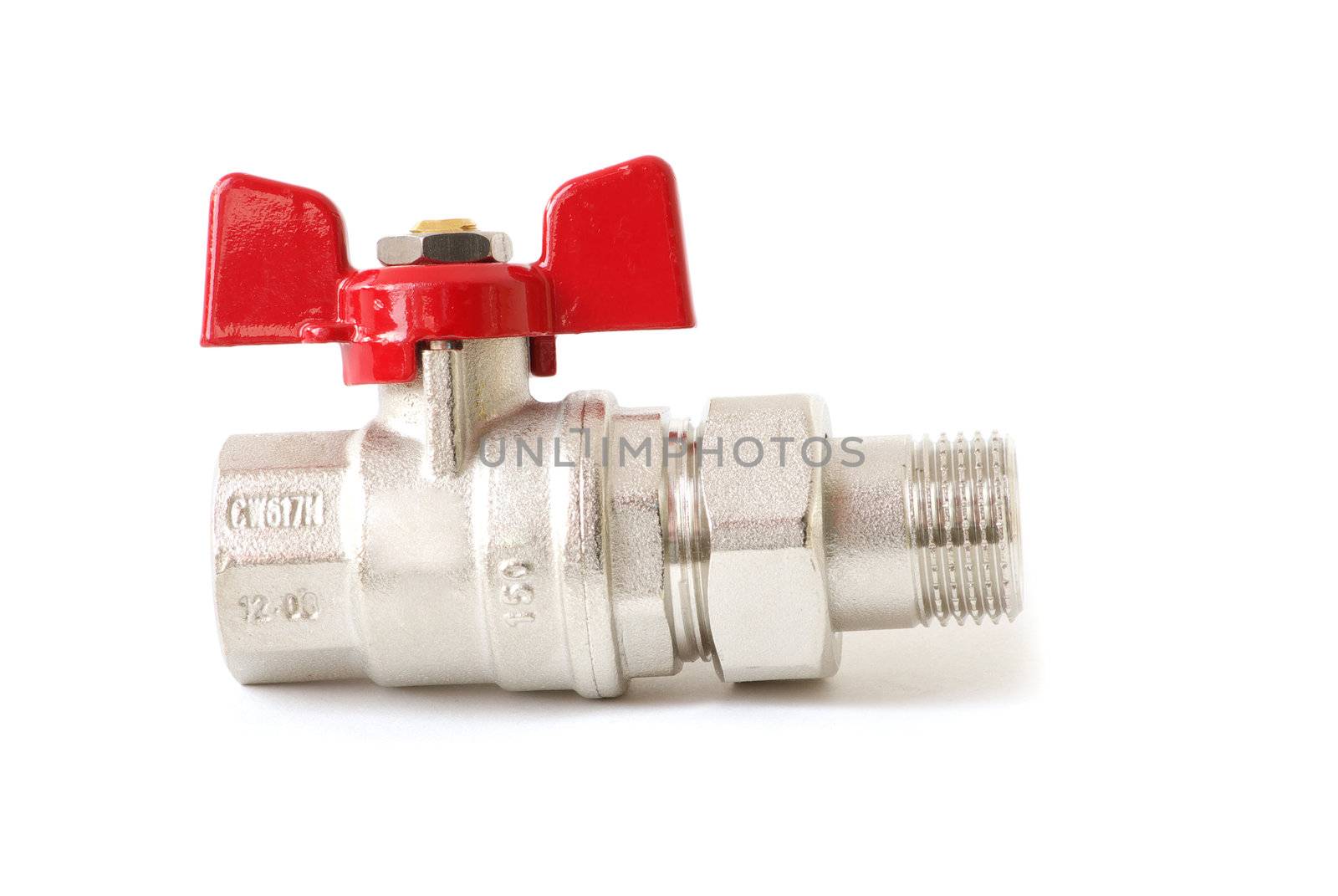 faucet on the white backgrounds