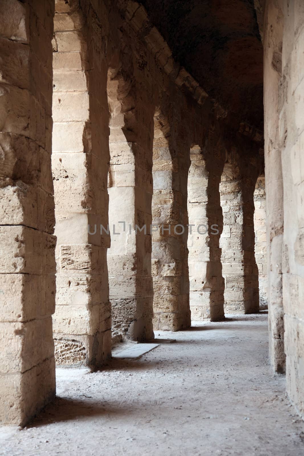 The amphitheater in El-Jem, Tunisia