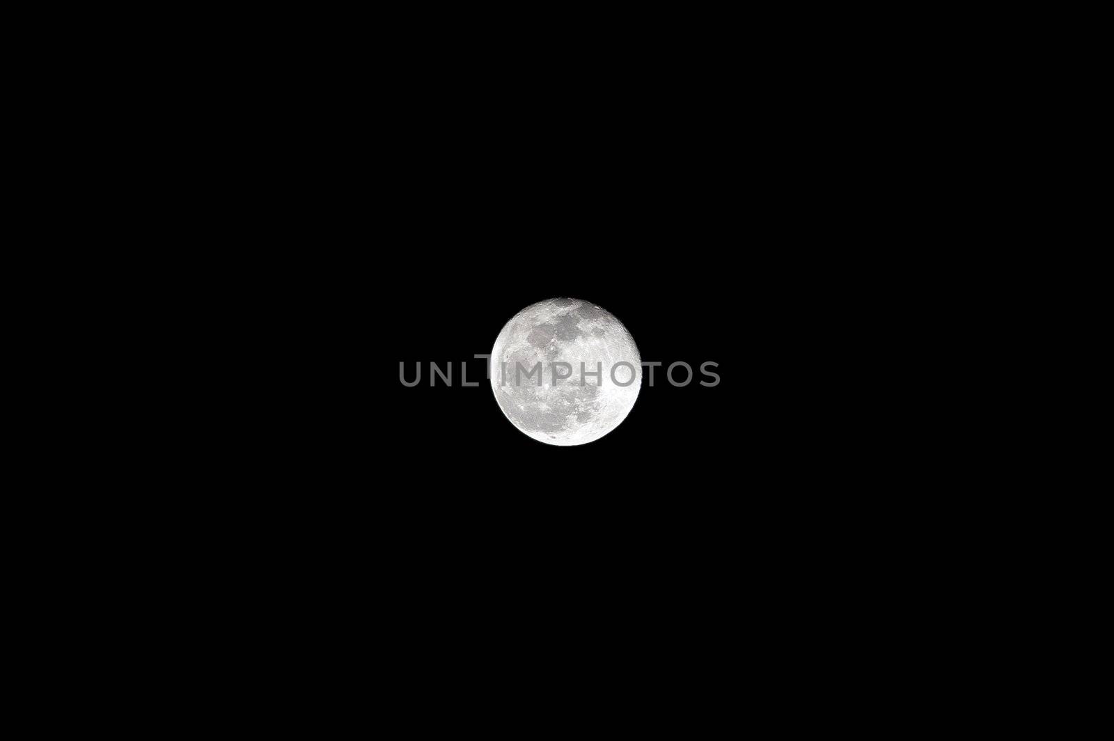 Full moon in sky at night