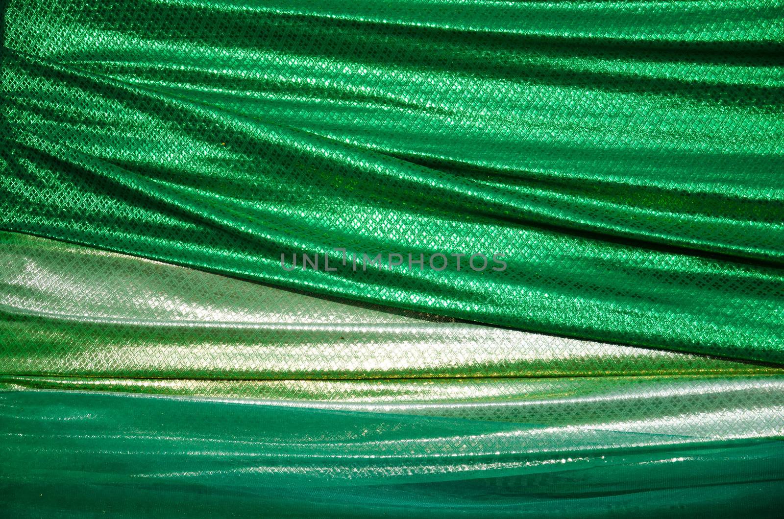 The surface of the green cloth.