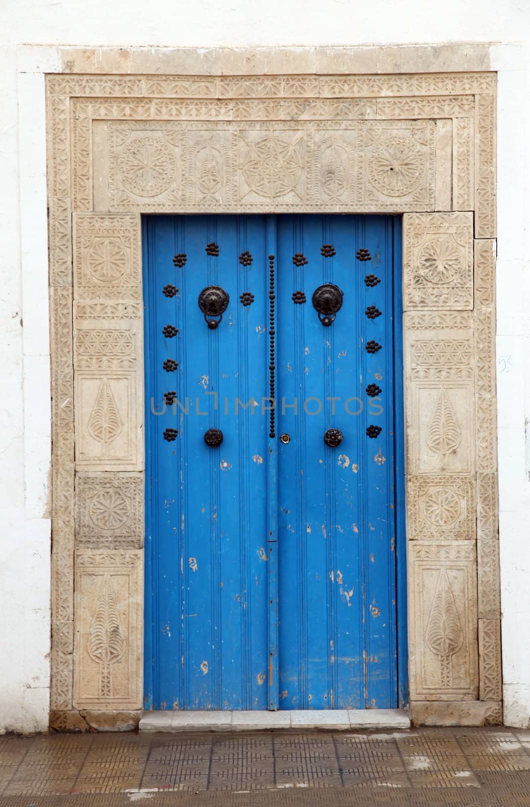 An oriental entrance in Tunisia