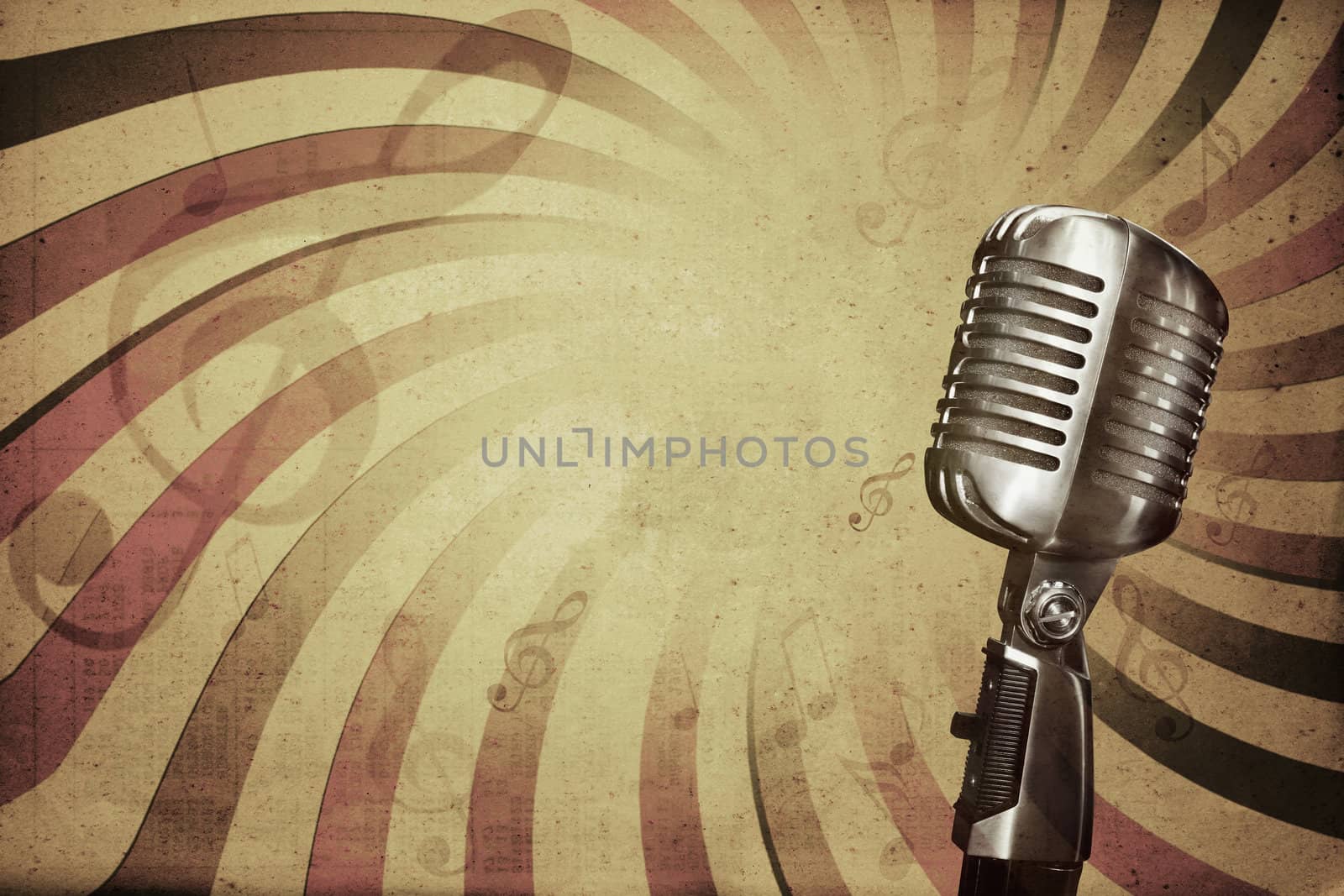 Retro music background by Suriyaphoto