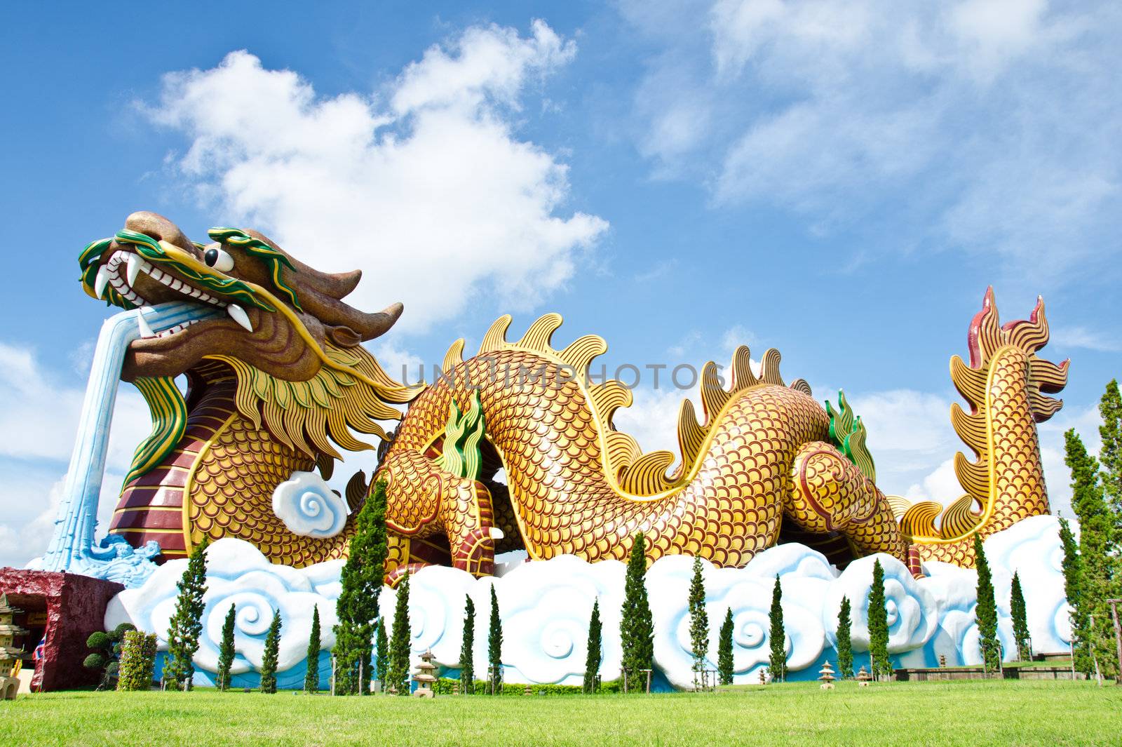 Dragon Park is a paradise, Suphan Buri province, Thailand.