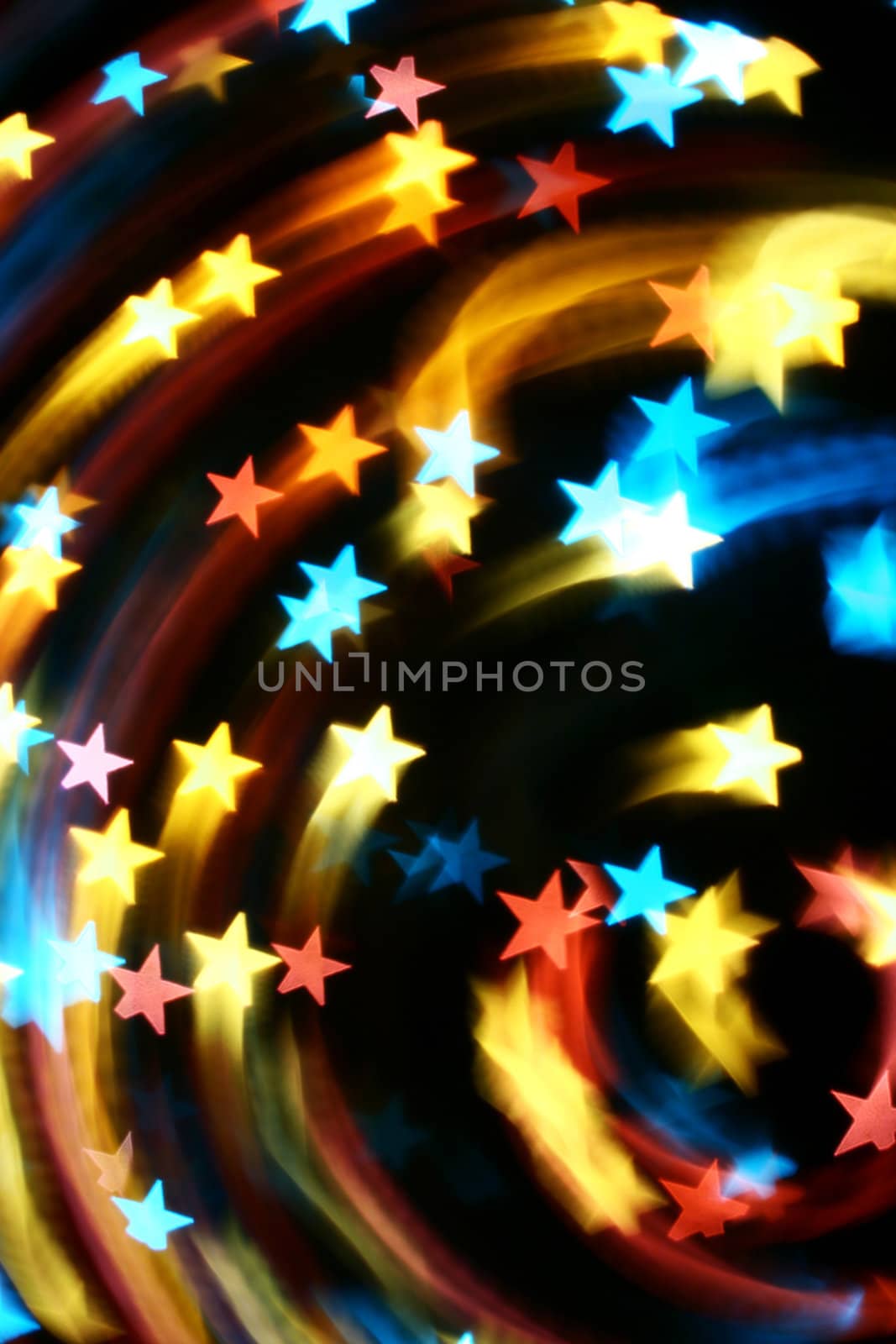 abstract disco  colored stars motion background