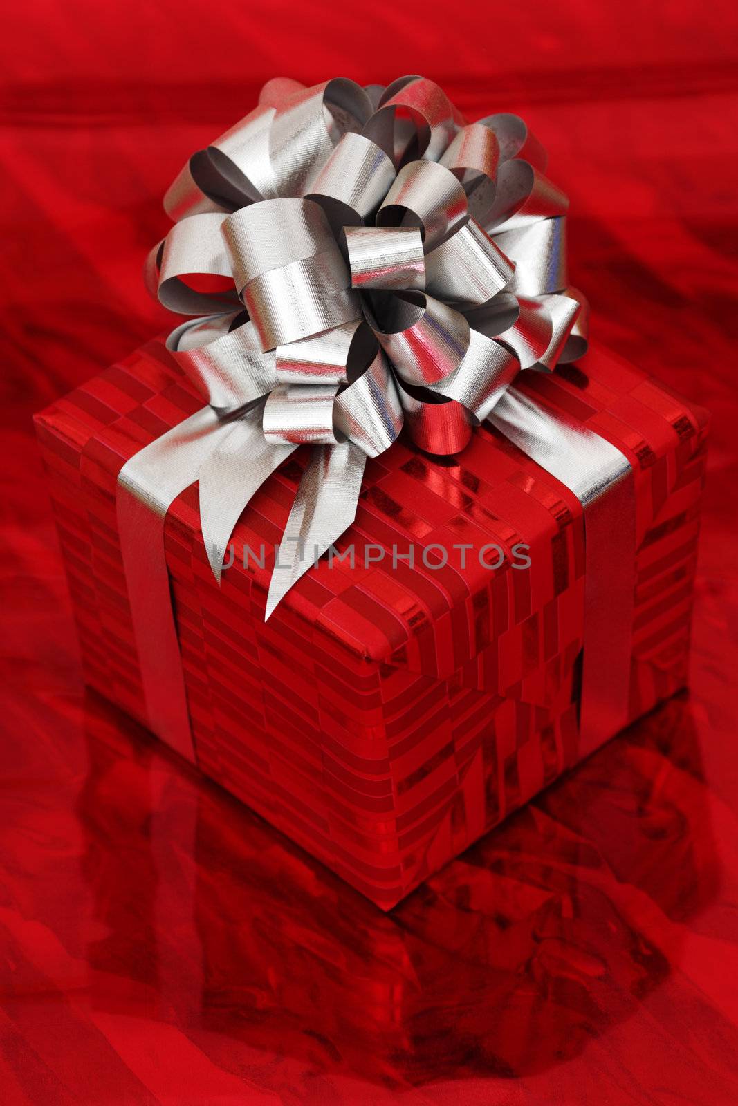 golden christmas gifts on gold background 