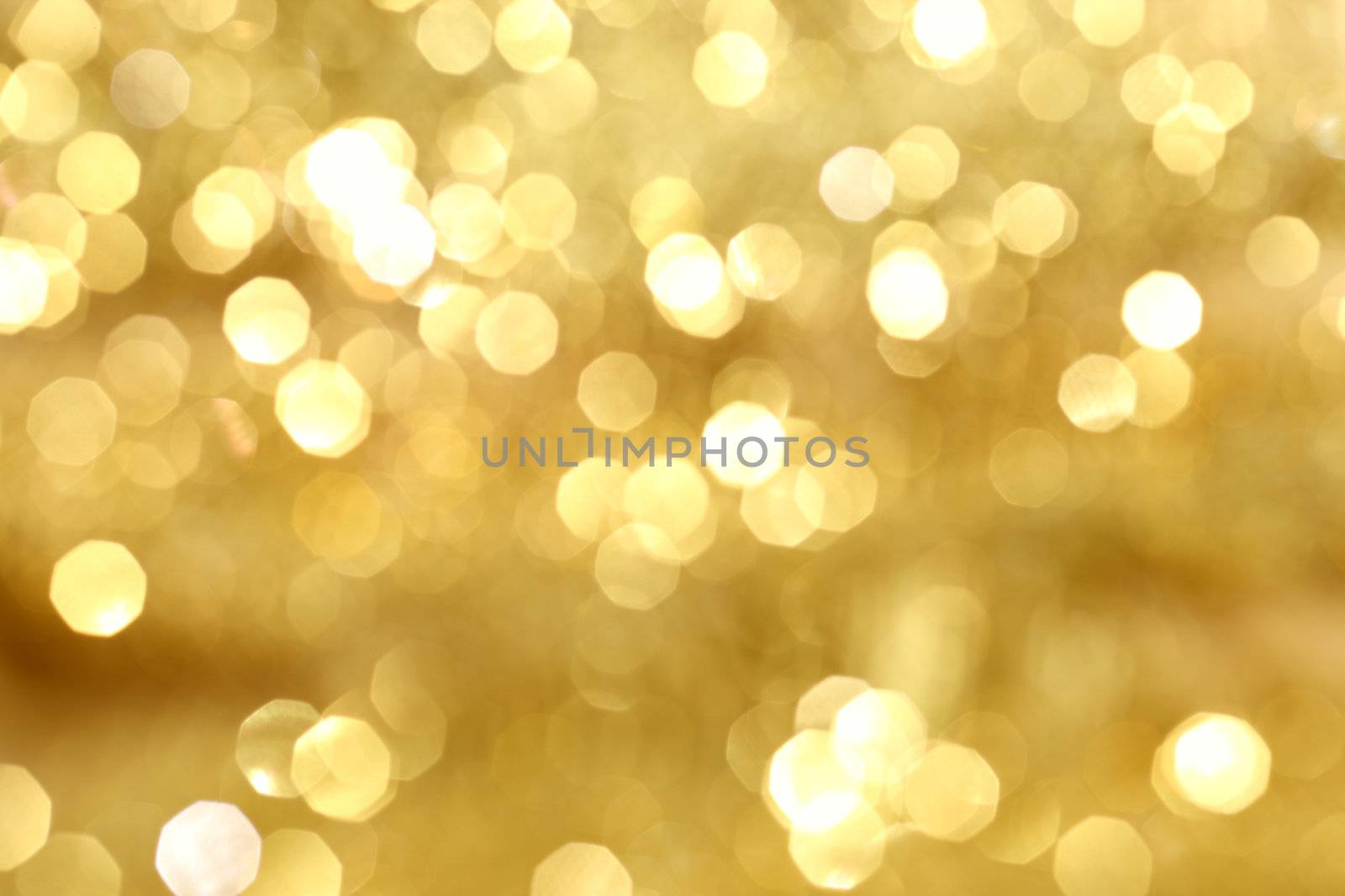 golden bokeh background close up