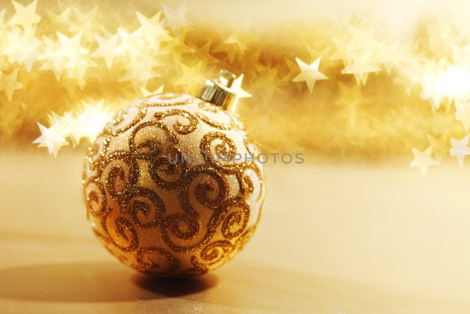 golden christmas card holiday background