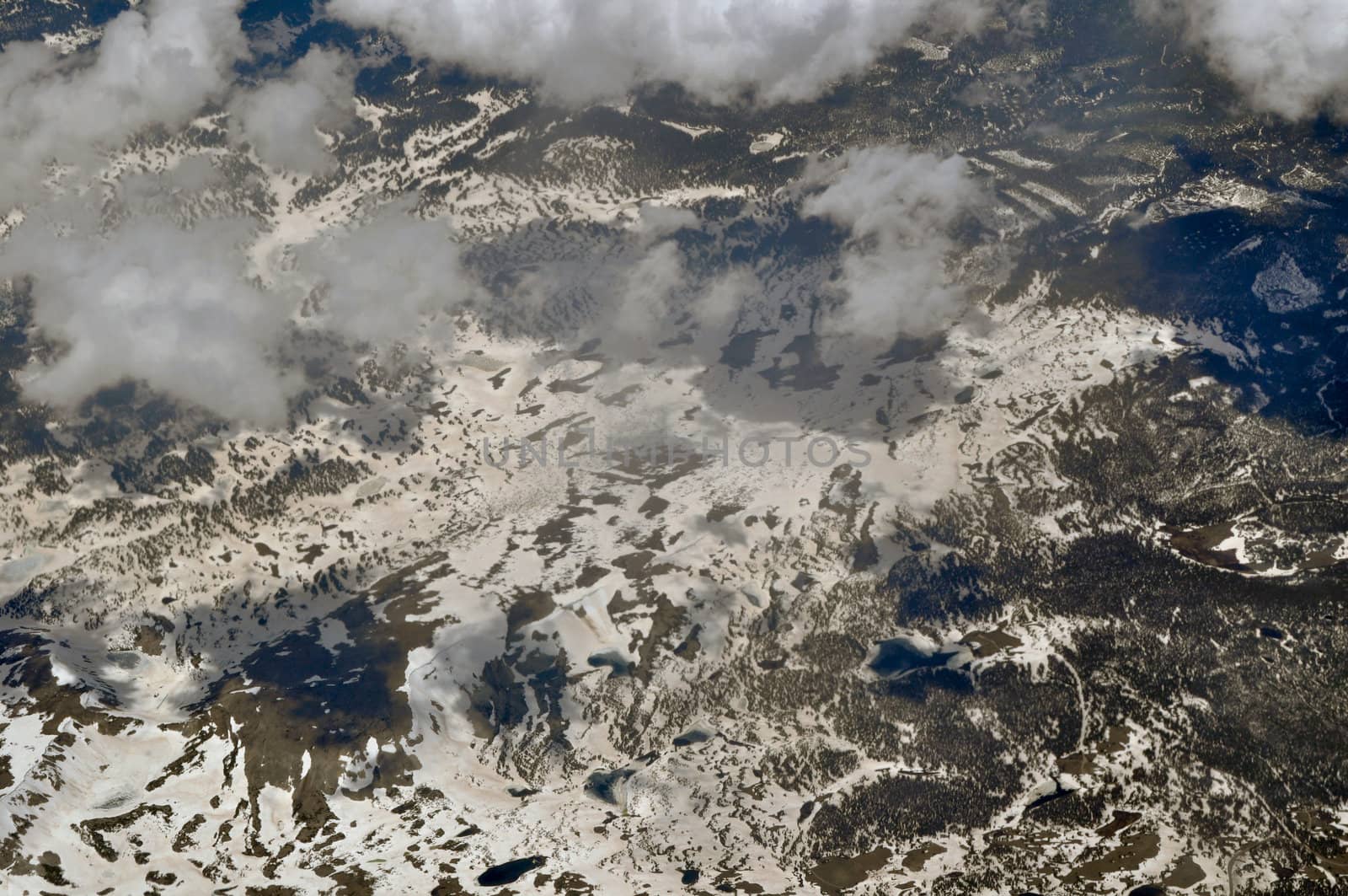 Ariel Mountain Cloud View