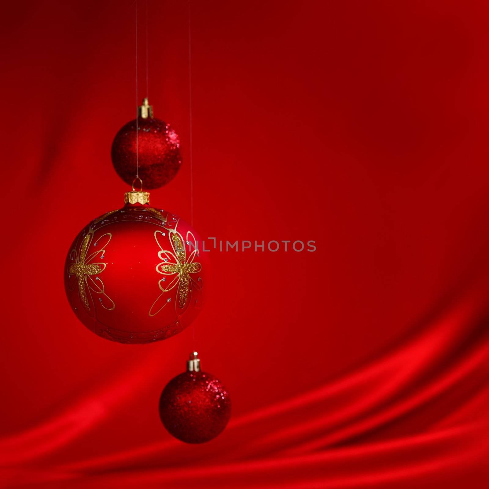 red christmas ball by Yellowj