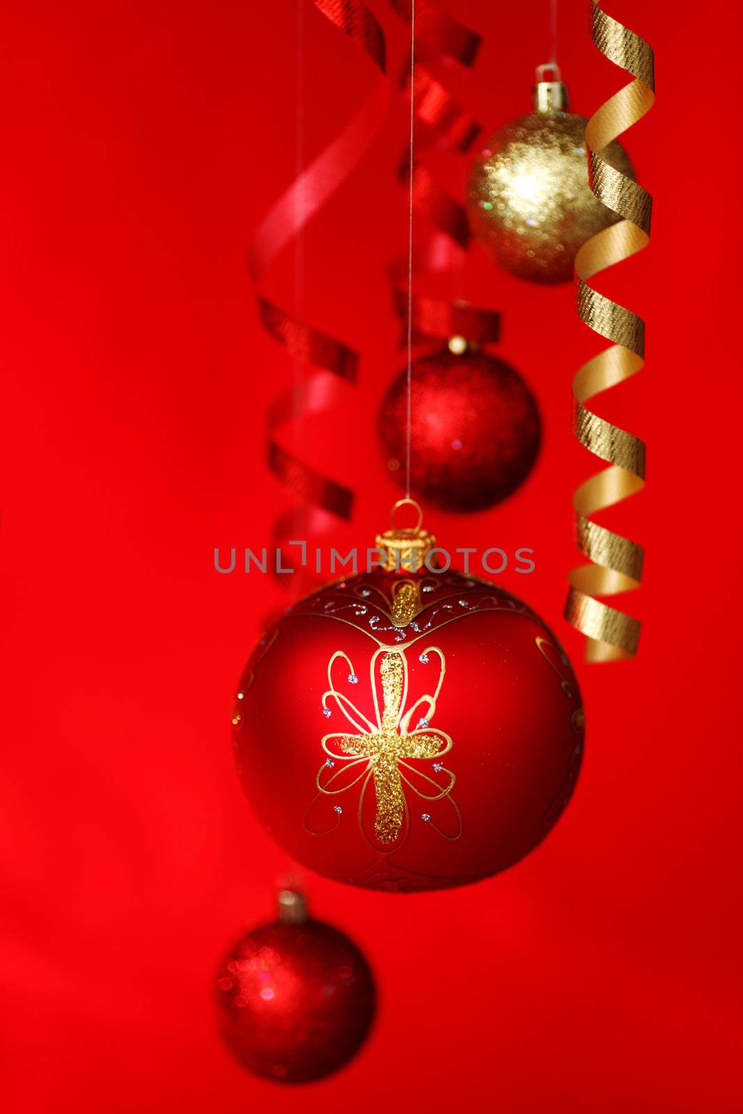 red christmas ball by Yellowj