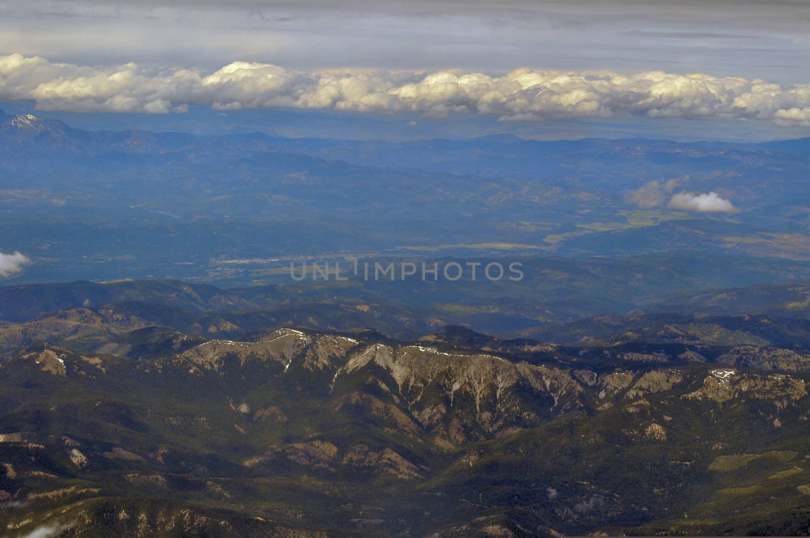 Ariel Mountain Cloud View