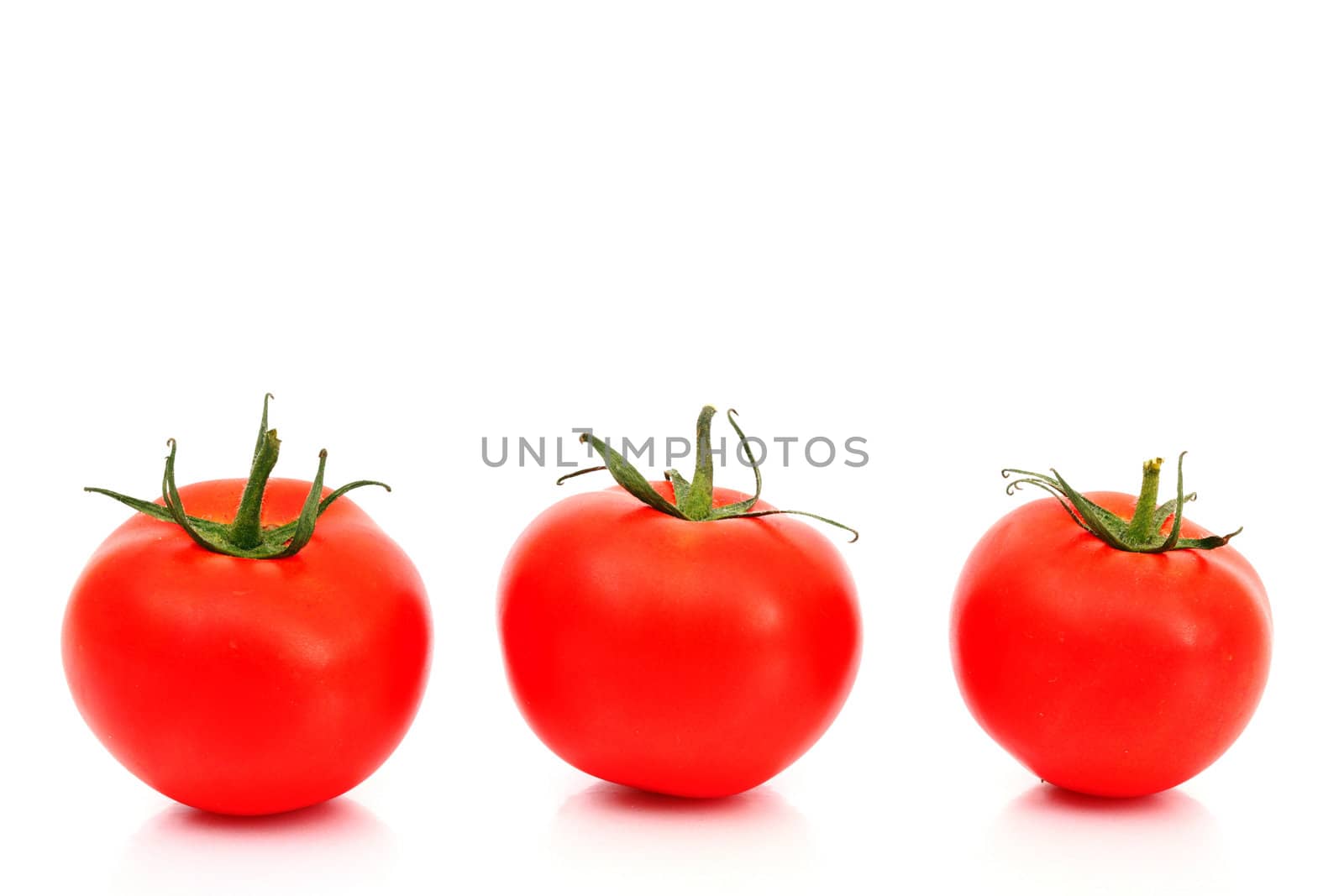 tomato pile slice isolated on white